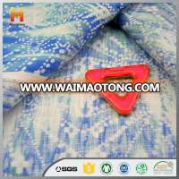 Custom different types of textile 100% linen printing fabric for womens dress / shirting